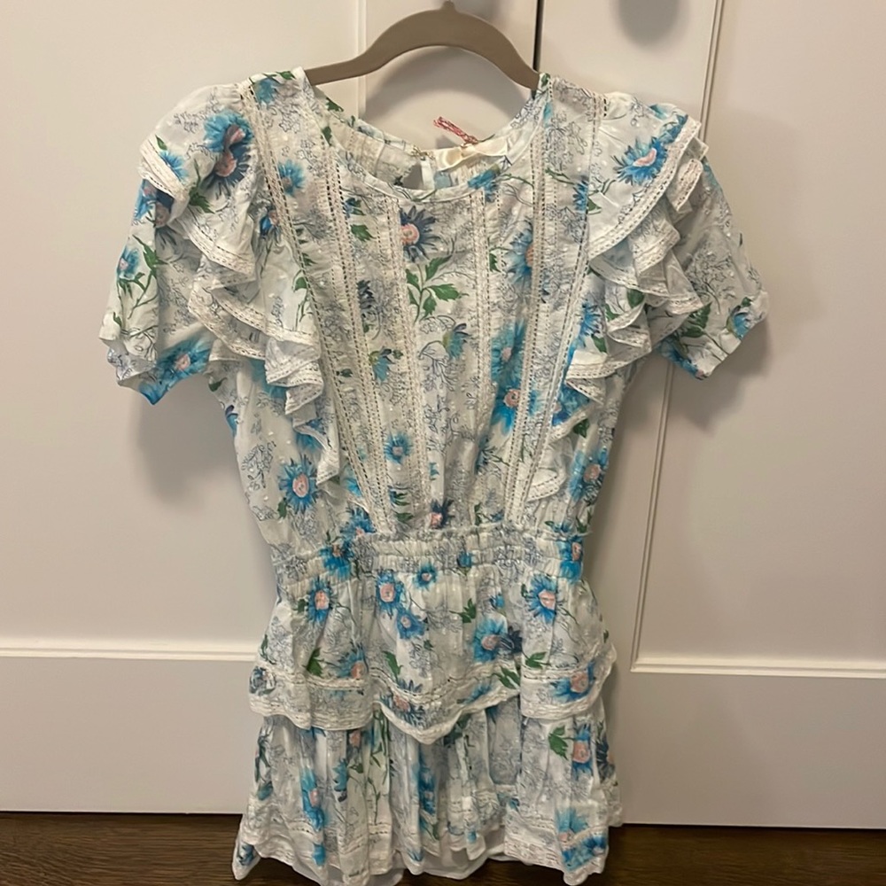 LoveShackFancy - Great Natasha Dress Blueberry Cloud - women’s P- BRAND NEW
